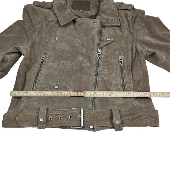 Blank NYC Suede Moto Leather Jacket Women's‎ Size LP - Picture 6 of 12